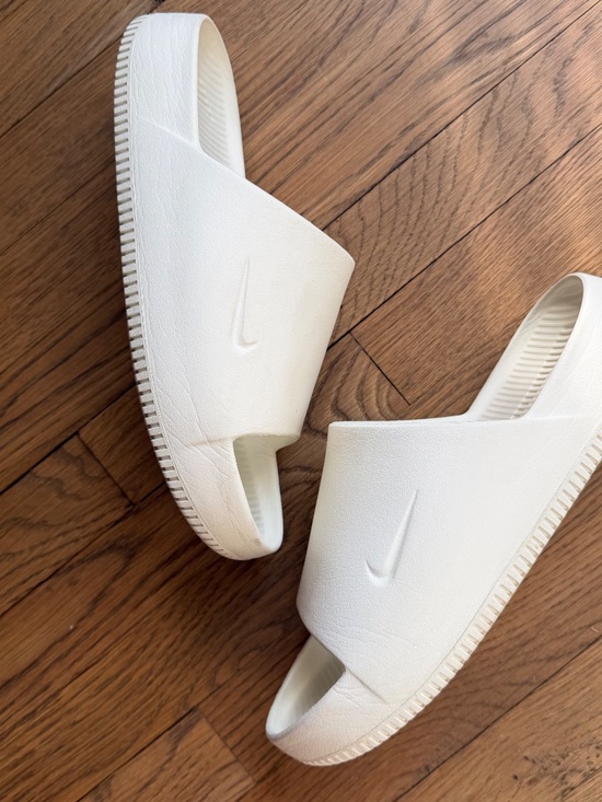 NIKE Calm Slides Shoes Sandals White Men’s 11 - Picture 3 of 8